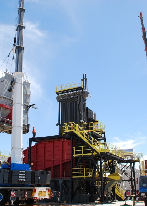 montaggio caldaia industriale