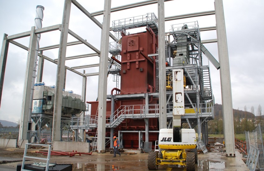 montaggio caldaia biomassa